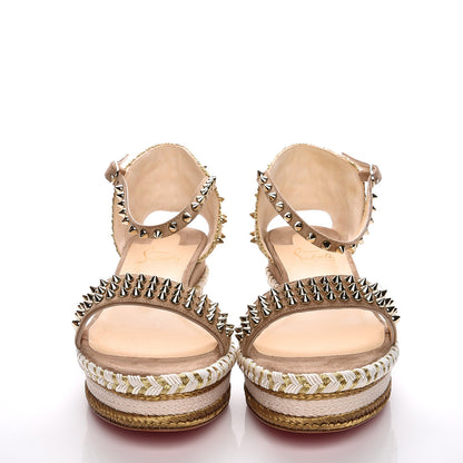 Christian Louboutin Veau Velours Madmonica 60 Platform Sandals 41 Version Cappuccino 2 of 9