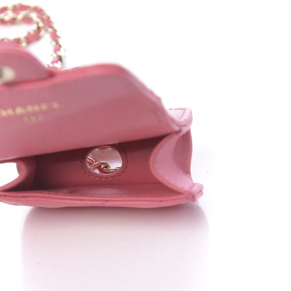 Chanel Lambskin Quilted Airpods Pro Case Coral 6 of 9