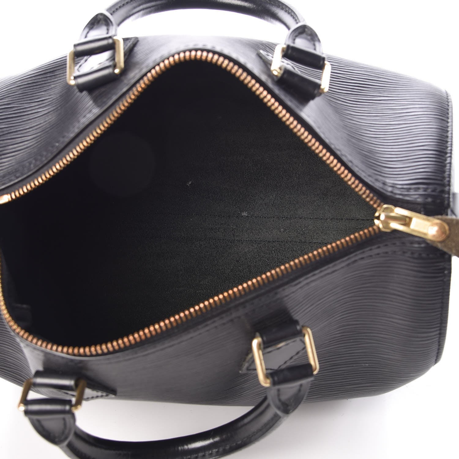 Louis Vuitton Epi Speedy 25 Black 5 of 7