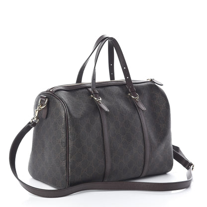 Gucci GG Supreme Monogram Medium Nice Boston Dark Brown 3 of 15