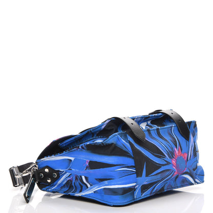 Proenza Schouler Nylon Floral Printed Medium PS1 Satchel Indigo Amethyst 4 of 7