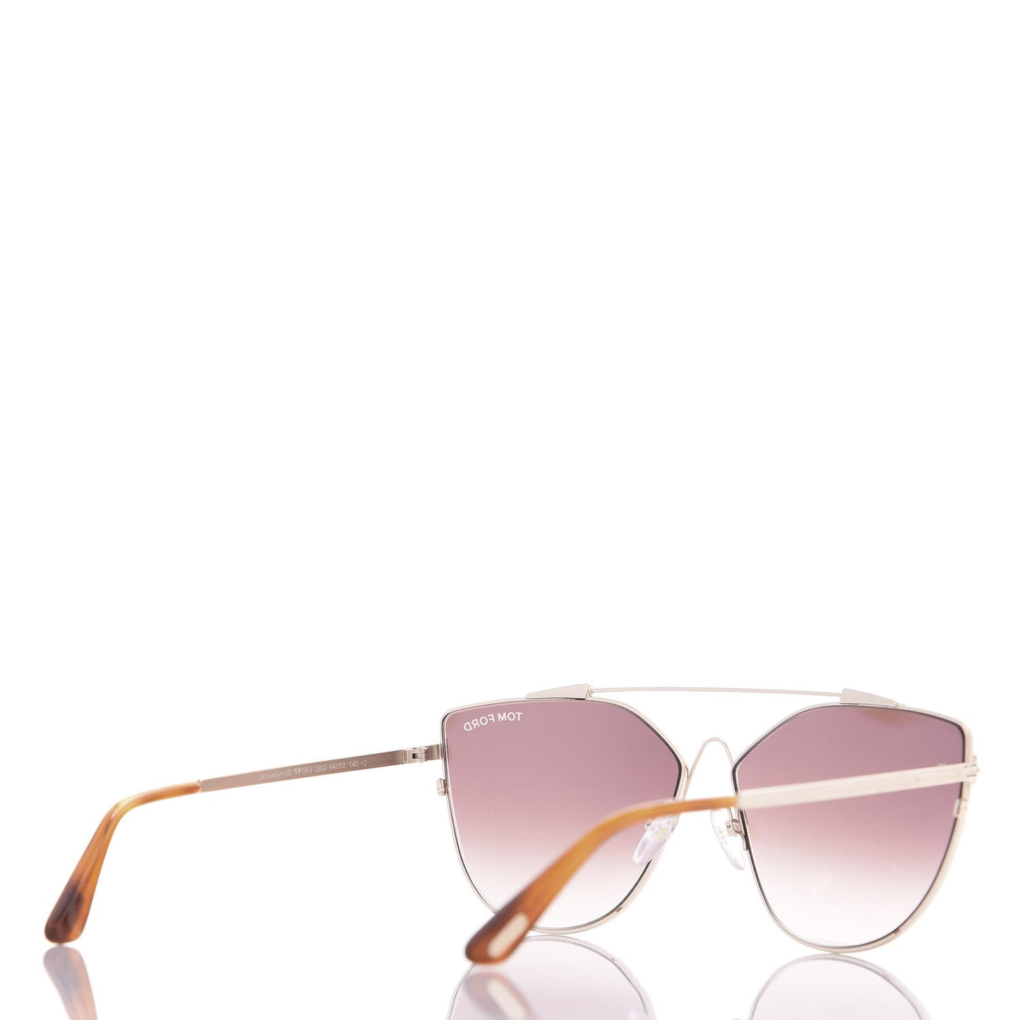 Jacquelyn 02 Aviator Sunglasses TF563 Rose Gold