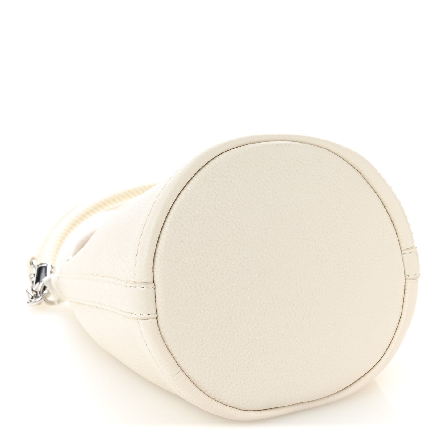 Grained Calfskin The Bucket Bag Cotton