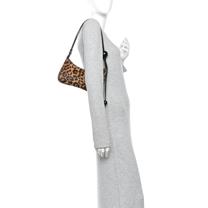 Jacquemus Calf Hair Leopard Print Le Bisou Perle Brown 2 of 10