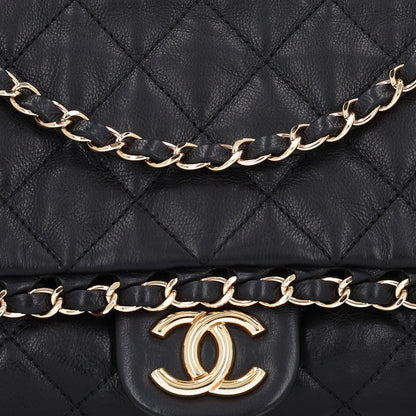 Chanel Calfskin Quilted Medium Chain Me Flap Black 8 of 10