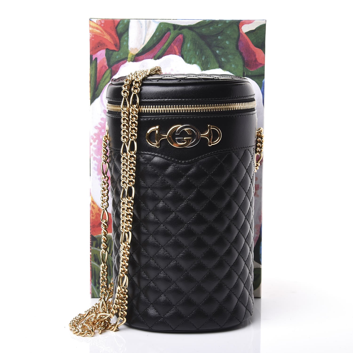 Gucci Calfskin Trapuntata Zumi Belt Bag Black 12 of 12