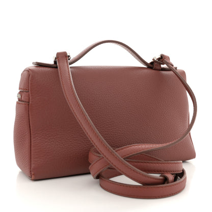 Loro Piana Grained Calfskin L19 Extra Pocket Pouch Kummel 3 of 10
