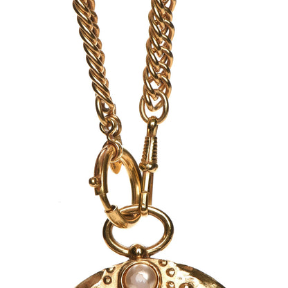 Chanel Pearl Loupe Magnifying Glass Necklace Gold 8 of 10
