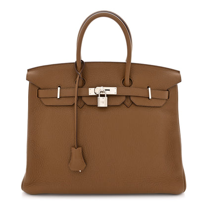 Hermes Taurillon Clemence Birkin 35 Alezan 1 of 10
