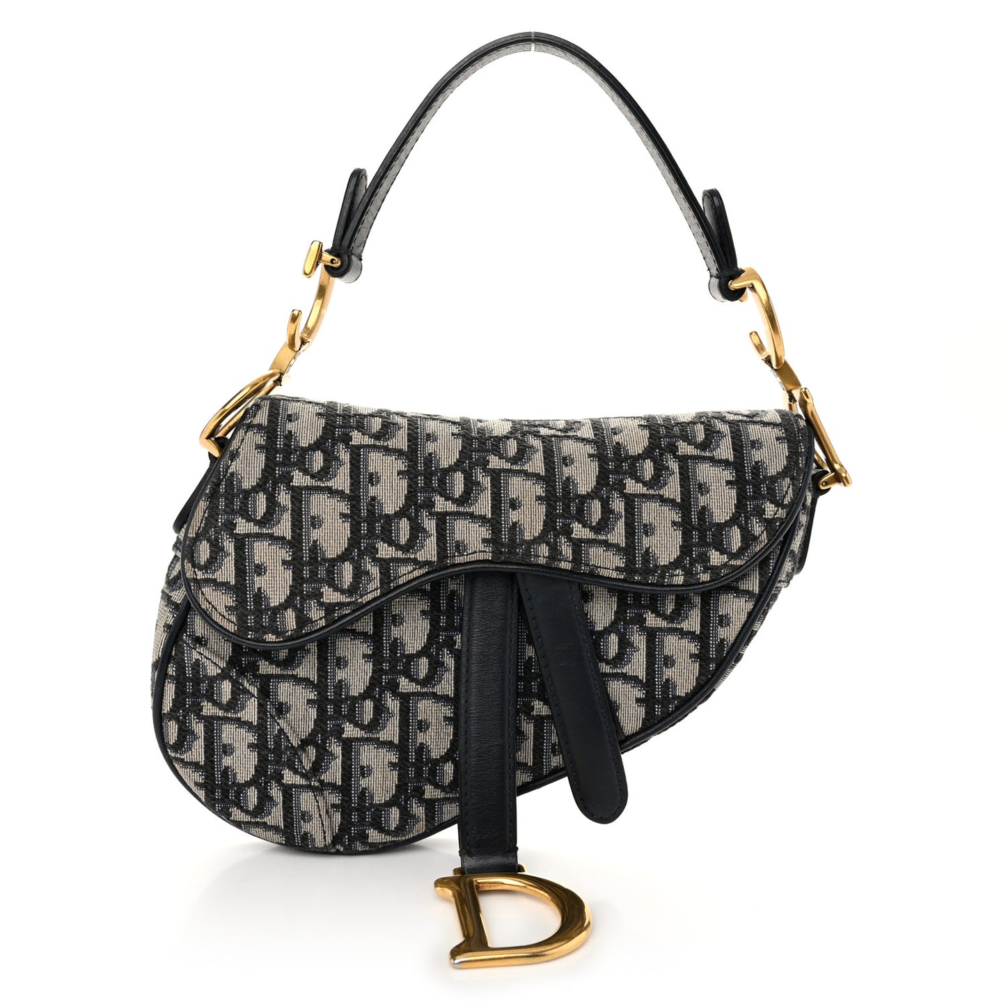 Oblique Mini Saddle Bag Blue