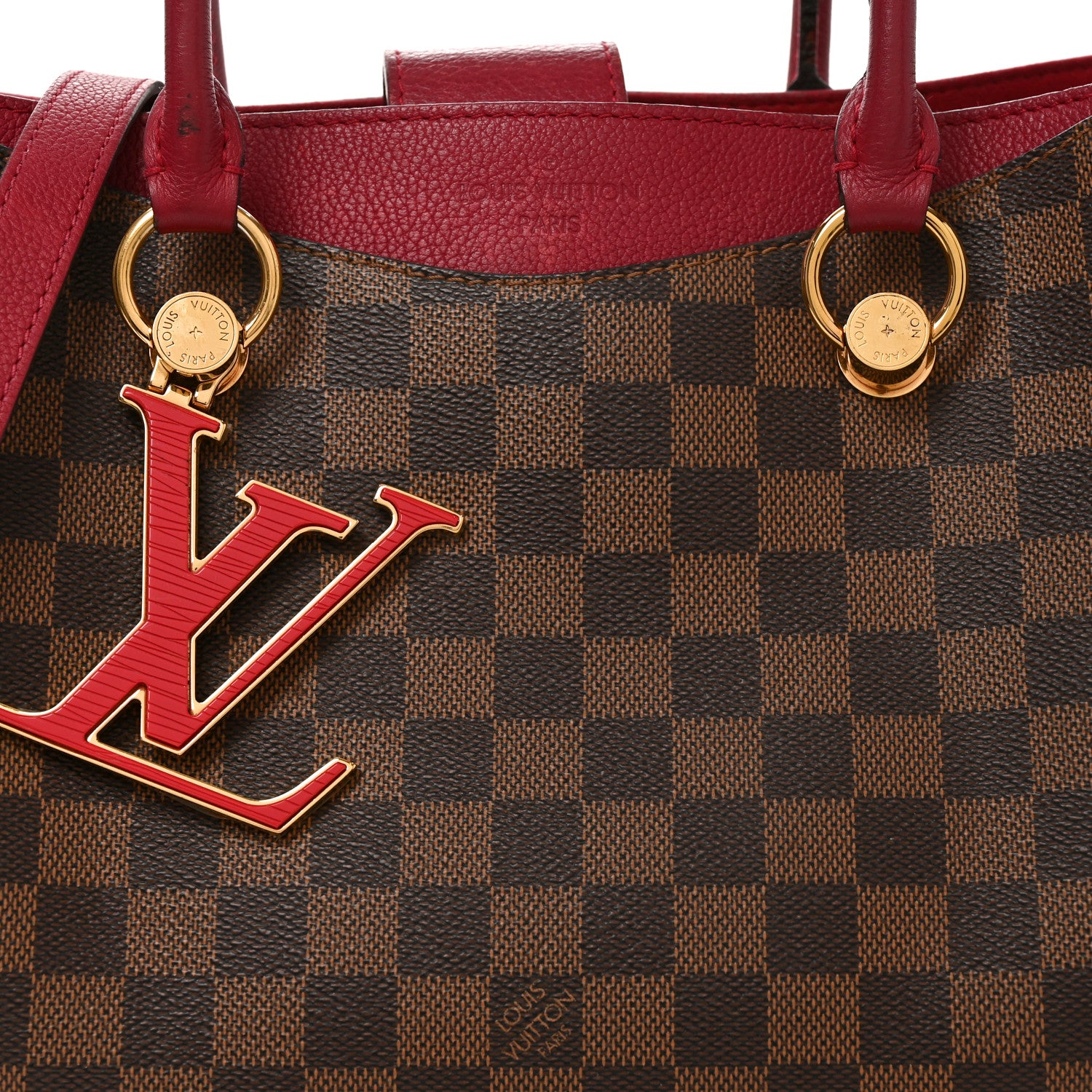 Louis Vuitton Damier Ebene LV Riverside Lie De Vin 7 of 10