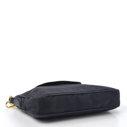 Prada Tessuto Nylon Saffiano Crossbody Bag Navy 3 of 8