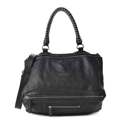 Givenchy Calfskin Lizard Embossed Large Pandora Black 1 of 13
