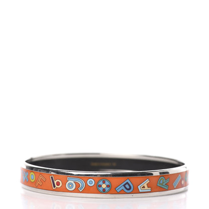 Hermes Enamel Narrow Printed Tohu Bohu Bracelet 70 2 of 4