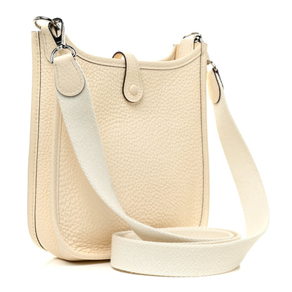 Hermes Taurillon Clemence Amazone Evelyne TPM Nata Craie 2 of 10