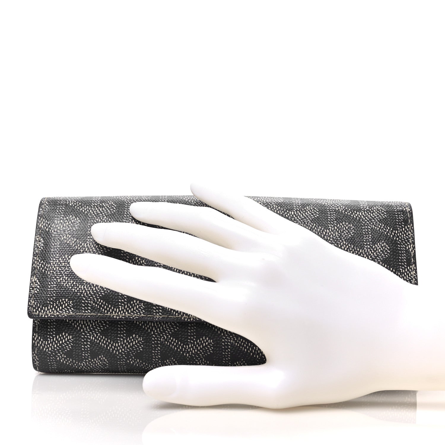 Goyard Goyardine Varenne Long Wallet Grey 2 of 9