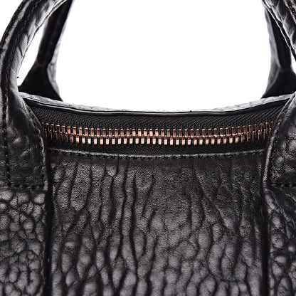 Alexander Wang Pebbled Lambskin Rockie Black Rose Gold Hardware 9 of 11