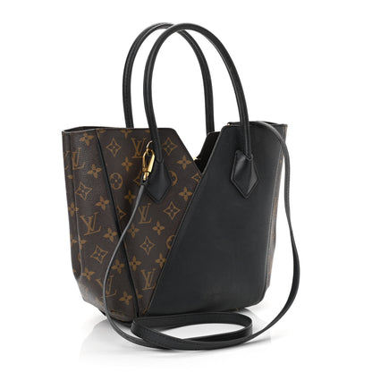 Louis Vuitton Calfskin Monogram Kimono Tote PM Black 3 of 12