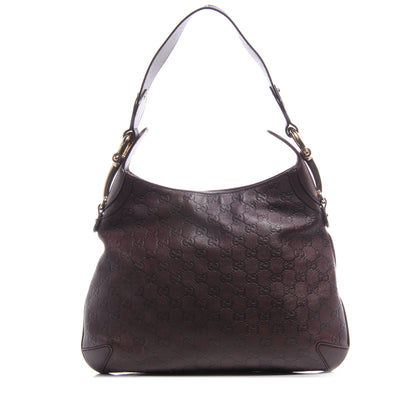 Gucci Guccissima Creole Hobo Chocolate 1 of 7