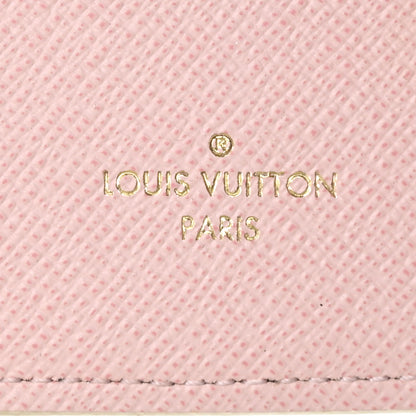 Louis Vuitton Damier Azur Victorine Wallet Rose Ballerine 7 of 8