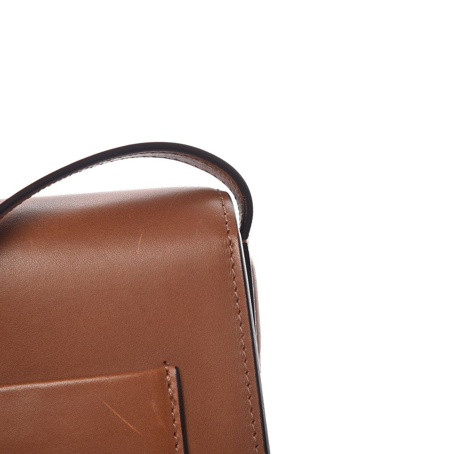 Supersoft Calfskin Small Trotteur Caramel