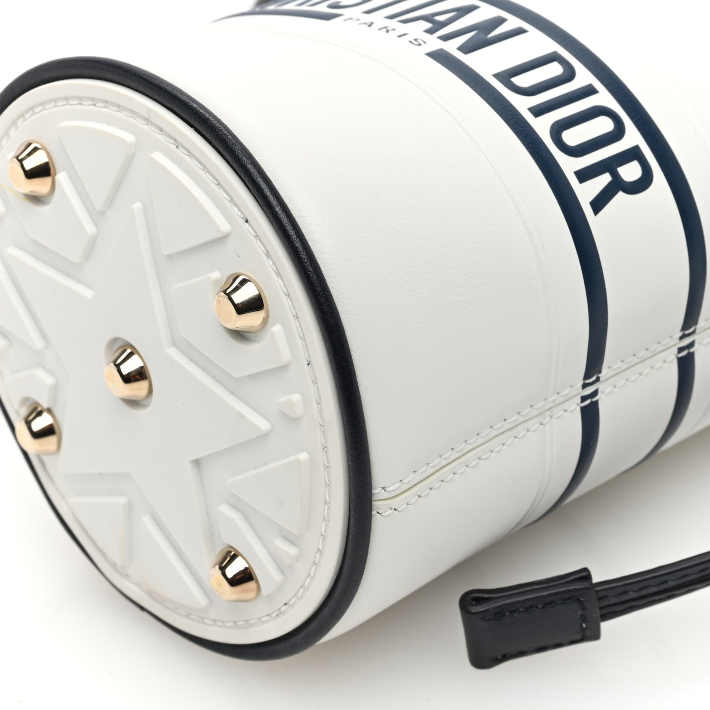 Calfskin Micro Dior Vibe Bucket White Blue