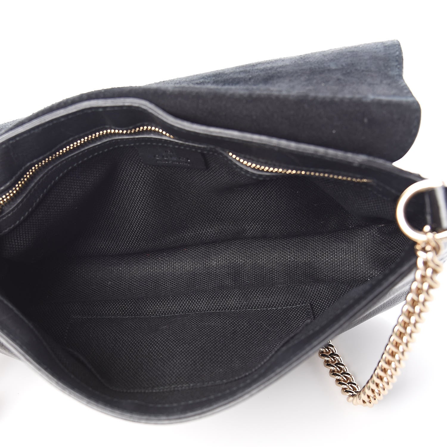 Gucci Patent Medium Soho Flap Crossbody Black 5 of 10
