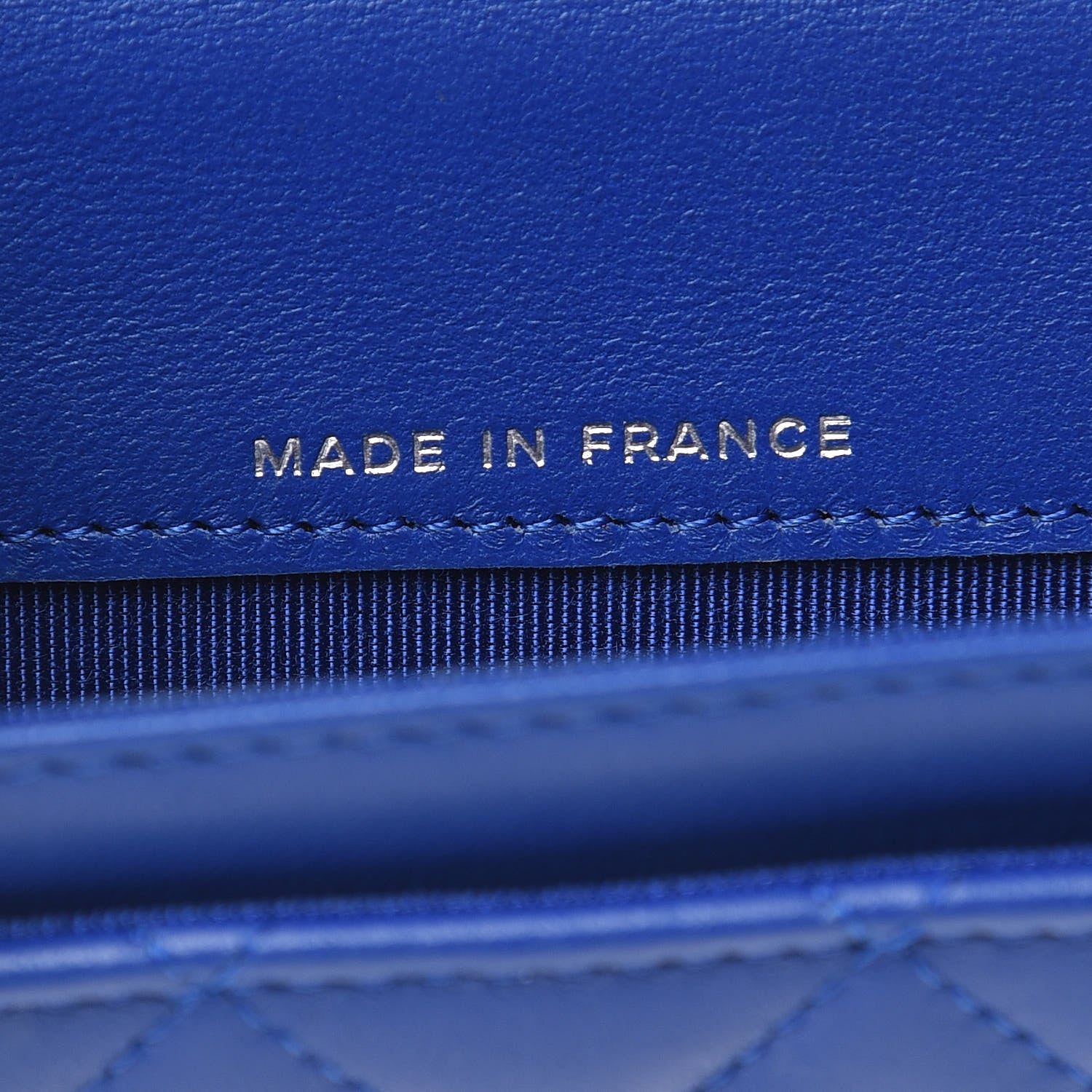 Chanel Lambskin Quilted Card Holder Royal Blue 7 of 10
