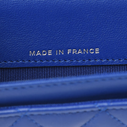 Chanel Lambskin Quilted Card Holder Royal Blue 7 of 10