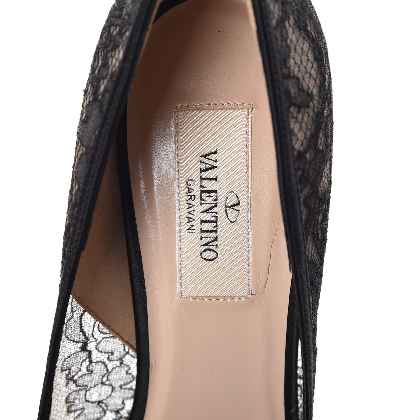 Satin Lace Couture Bow Peep Toe Low Heel Pumps 37.5 Black