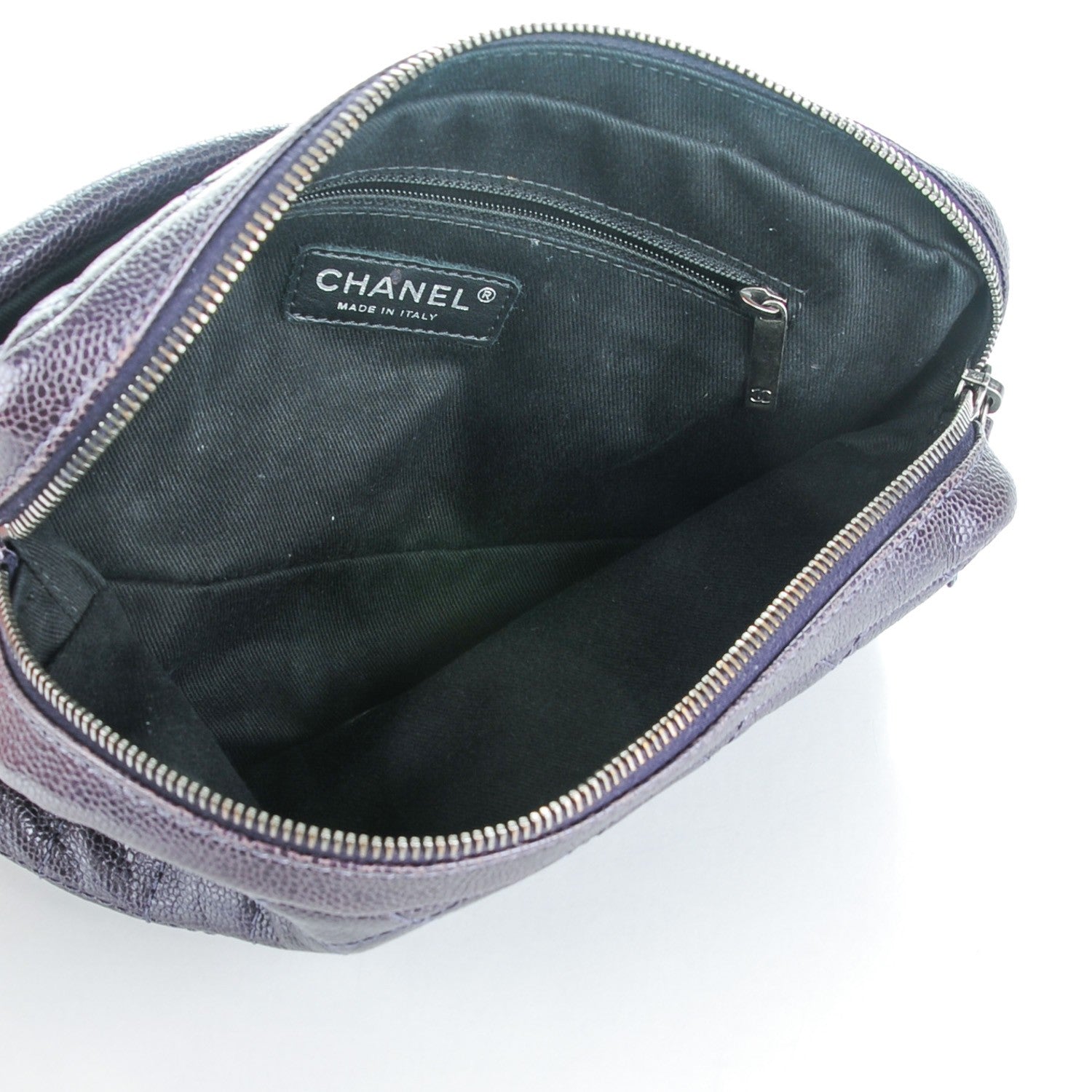Chanel Iridescent Caviar Quilted Small Chic Flap Dark Purple 6 of 8