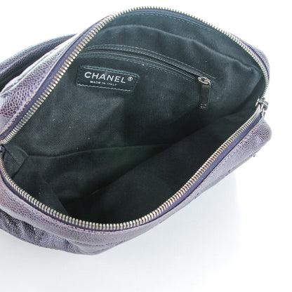 Chanel Iridescent Caviar Quilted Small Chic Flap Dark Purple 6 of 8