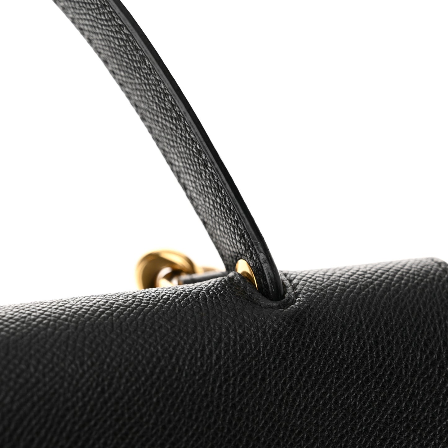 Grained Calfskin Mini Belt Bag Black