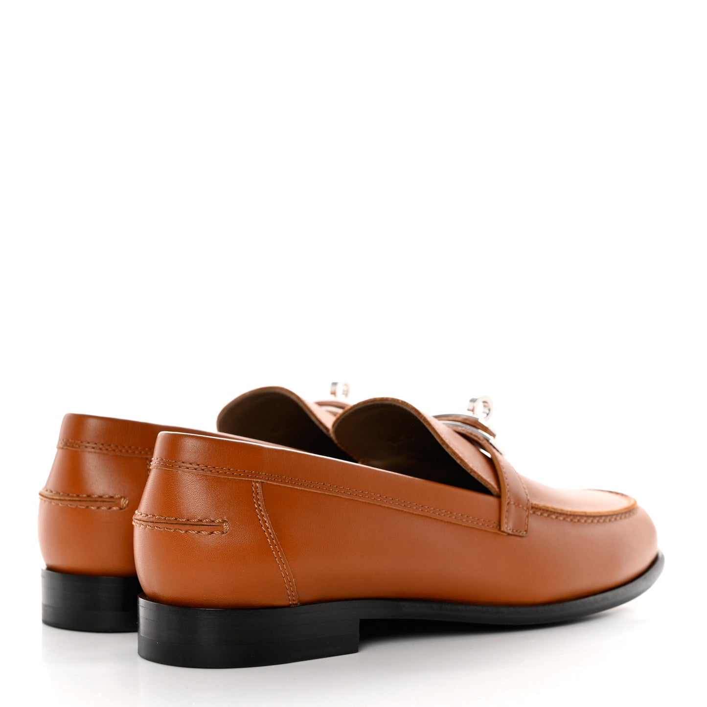 Calfskin Womens Destin Loafer 37.5 Naturel