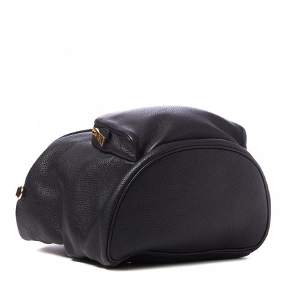 Prada Vitello Daino Cinch Backpack Black 3 of 9