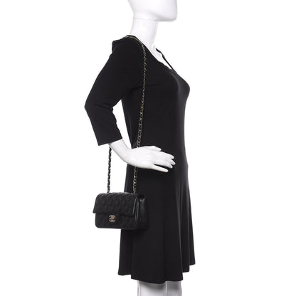 Chanel Lambskin Quilted Mini Rectangular Flap Black 2 of 10