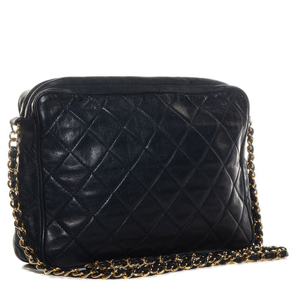 Chanel Lambskin Quilted Tassel Camera Case Navy 3 of 8