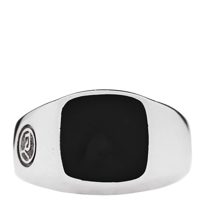 David Yurman Sterling Silver Onyx Exotic Stone Signet Ring 65 11 1 of 6