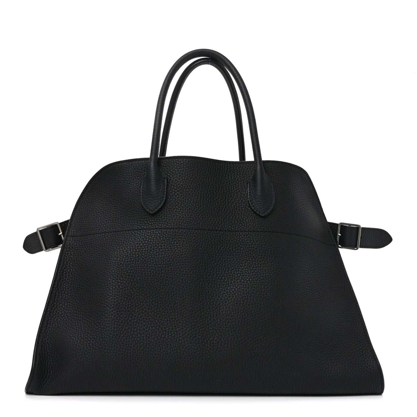 Matte Grained Calfskin Soft Margaux 15 Black