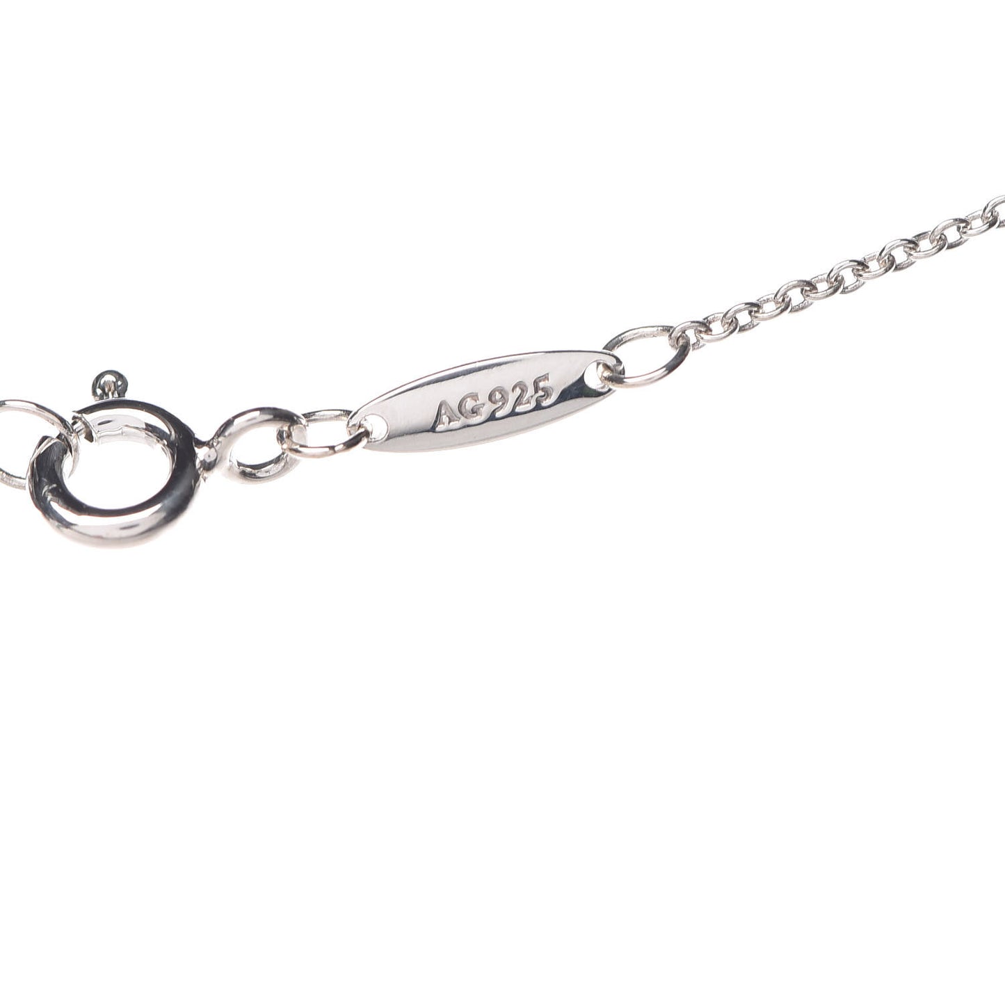 Sterling Silver Diamond .17ct Elsa Peretti Diamonds by the Yard Pendant Necklace