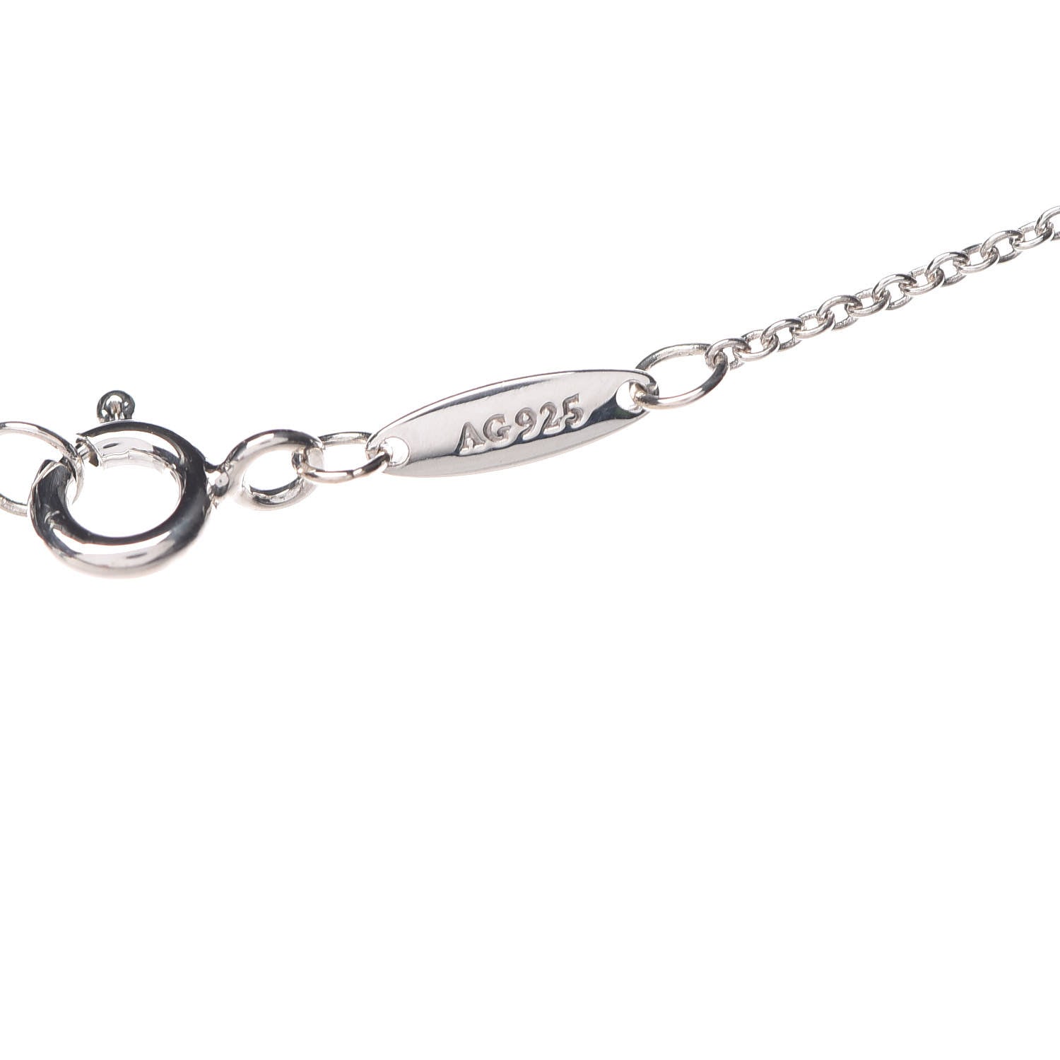 Tiffany Sterling Silver Diamond .17ct Elsa Peretti Diamonds by the Yard Pendant Necklace 7 of 7