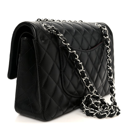 Chanel Lambskin Quilted Medium Double Flap Black 3 of 11