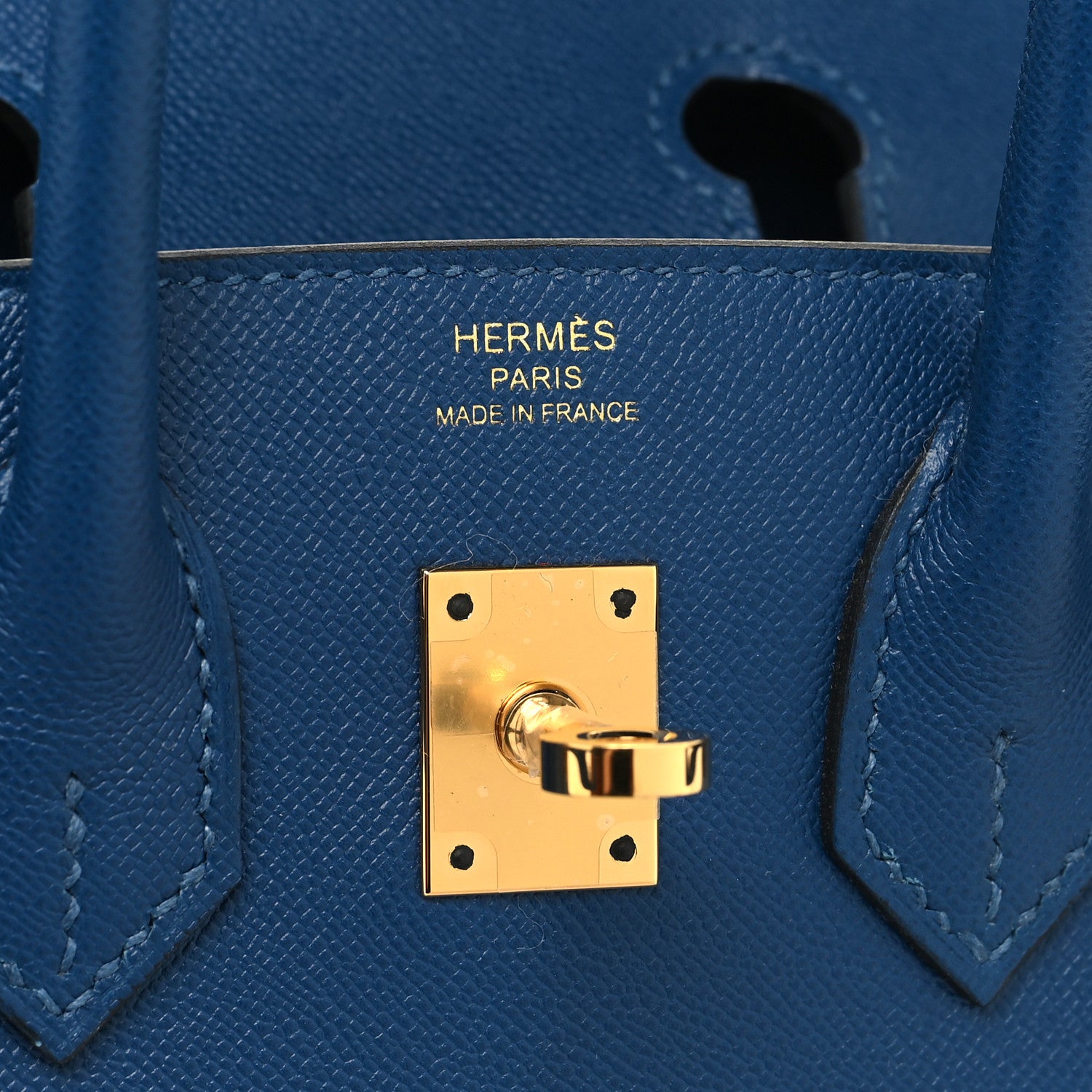 Hermes Madame Calfskin Birkin Sellier 25 Deep Blue 6 of 14