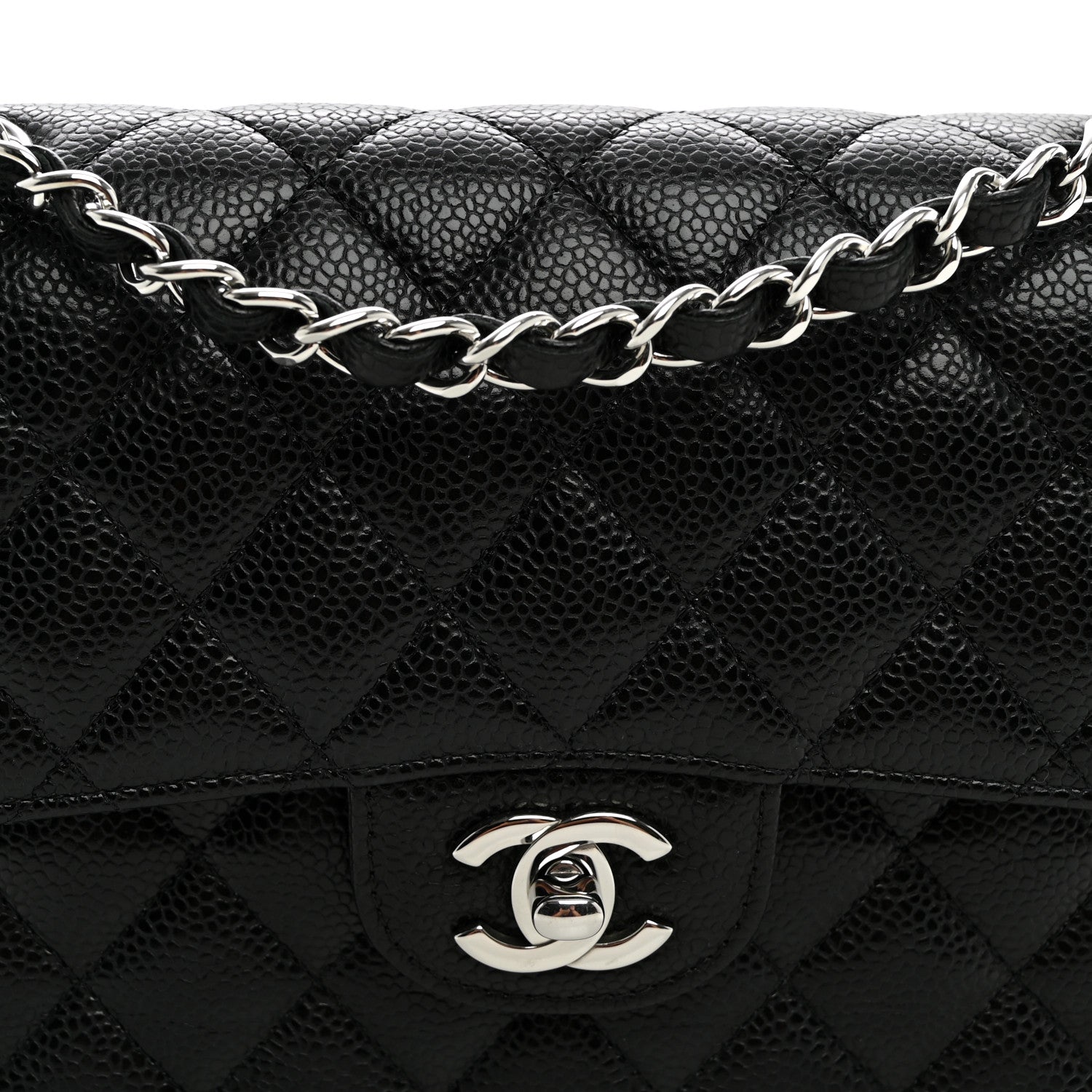 Chanel Caviar Quilted Small Double Flap Black 8 of 10