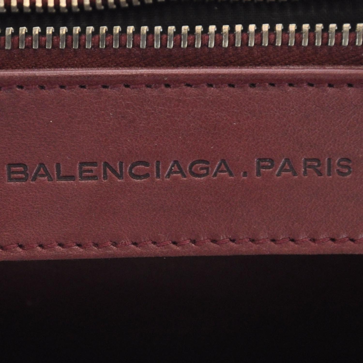 Balenciaga Leather Messenger Bag Red 5 of 7