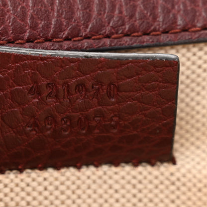 Gucci Dollar Calfskin Crystal Mini Dionysus Shoulder Bag Vintage Bordeaux 7 of 12