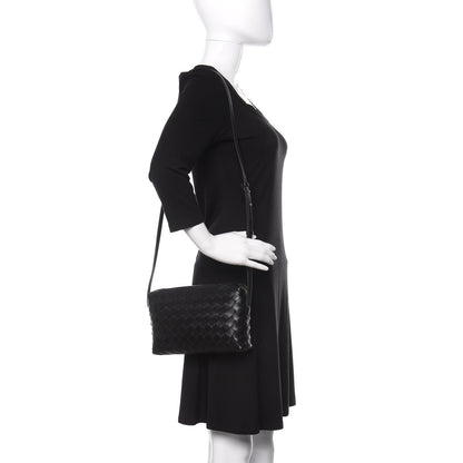 Bottega Veneta Nappa Intrecciato Crossbody Black 2 of 9