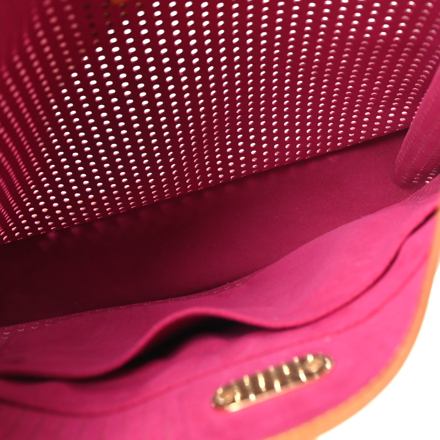 Monogram Perforated Musette Fuchsia