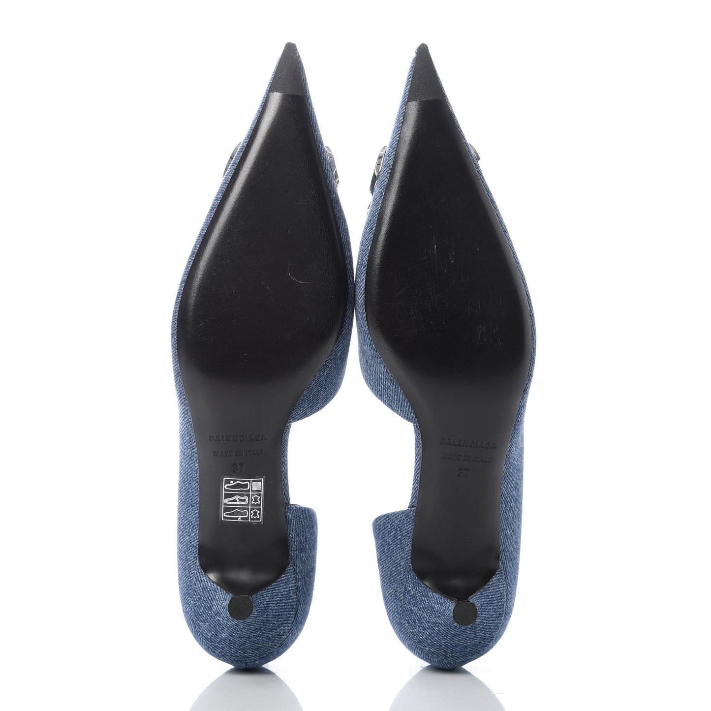 Denim BB D'Orsay Kitten Heel Pump 37 Light Blue