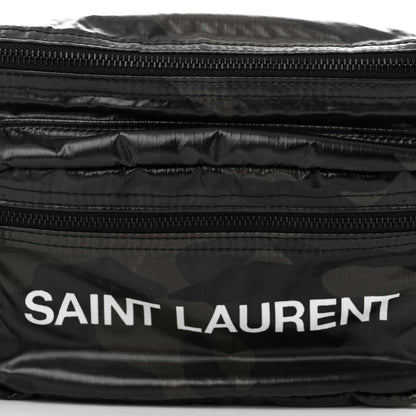 Saint Laurent Nylon Camouflage Logo Ripstop Body Belt Bag Kaki 7 of 9